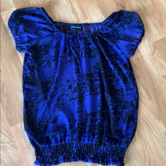 ❄️ sheer cobalt blue/black shirt - Picture 3 of 3